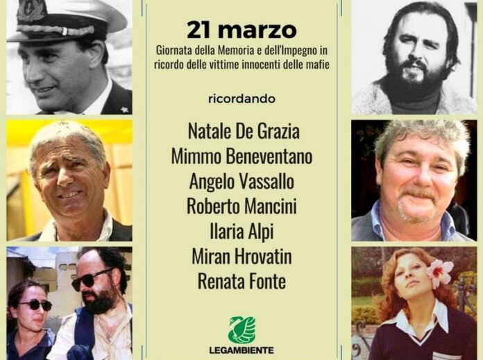 Legambiente ricorda le vittime della mafia