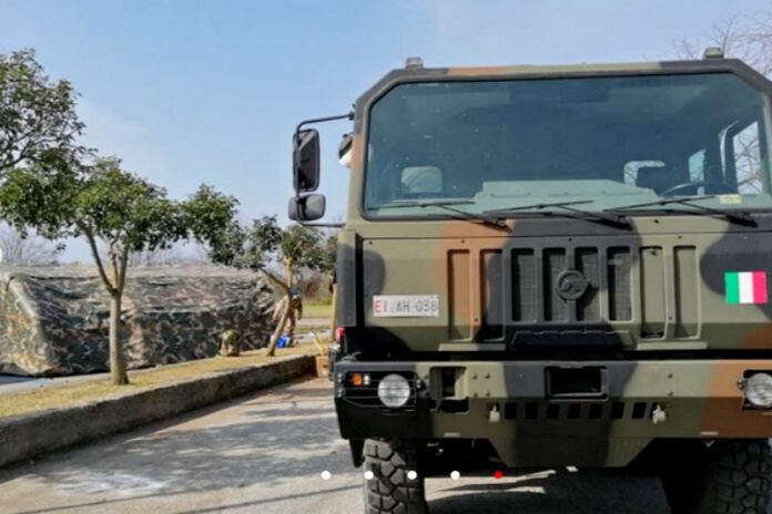 esercito tensostruttura