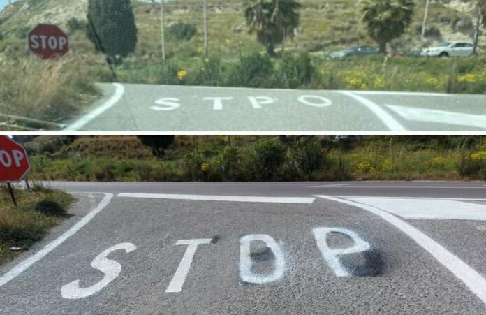 sbaglio segnaletica calabria condofuri