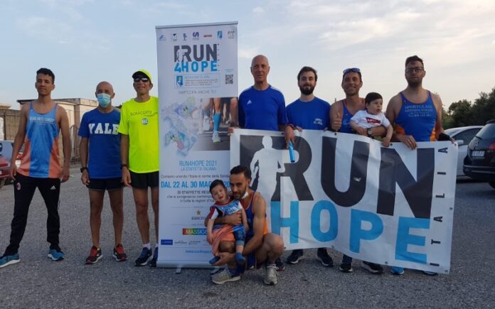 Arrivo a Lamezia Terme Run4Hope staffetta per la ricerca Airc