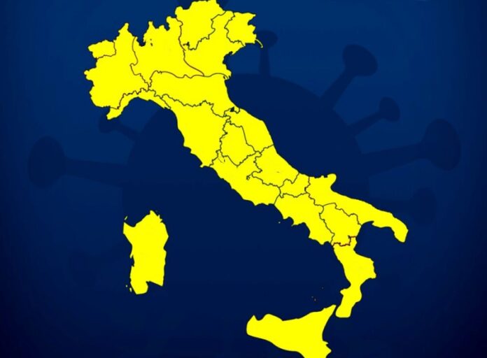italia tutta zona gialla