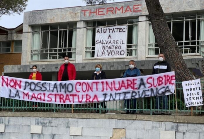 occupazione terme luigiane