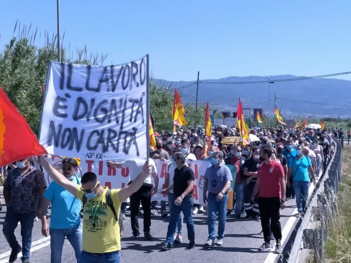 protesta tirocinanti calabresi