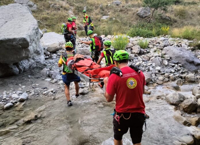 escursionista salvato