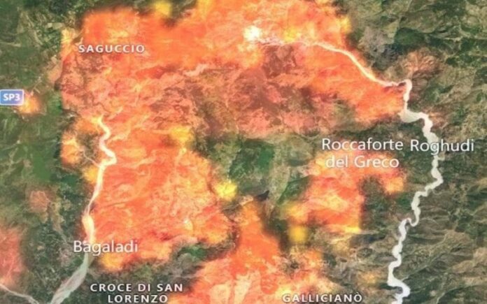 territori incendiati Aspromonte