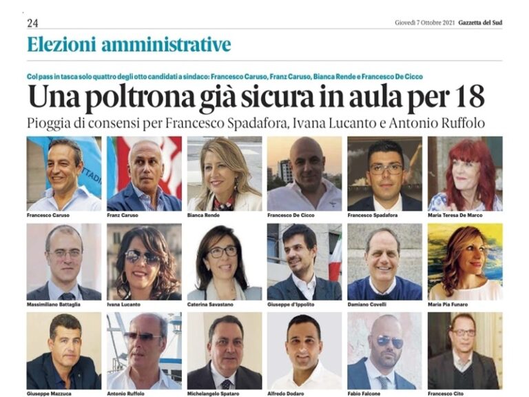 la prima pagina di Gazzetta del Sud