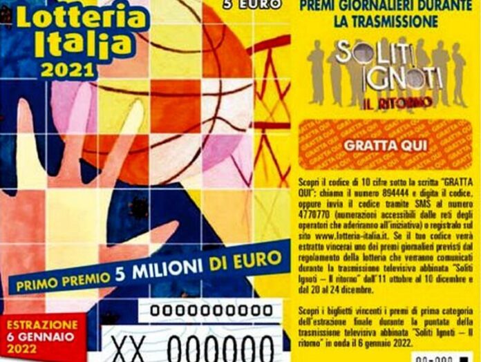 biglietto lotteria italia 2021