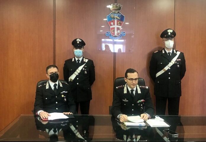 bilancio del 2021 dei carabinieri di Cosenza