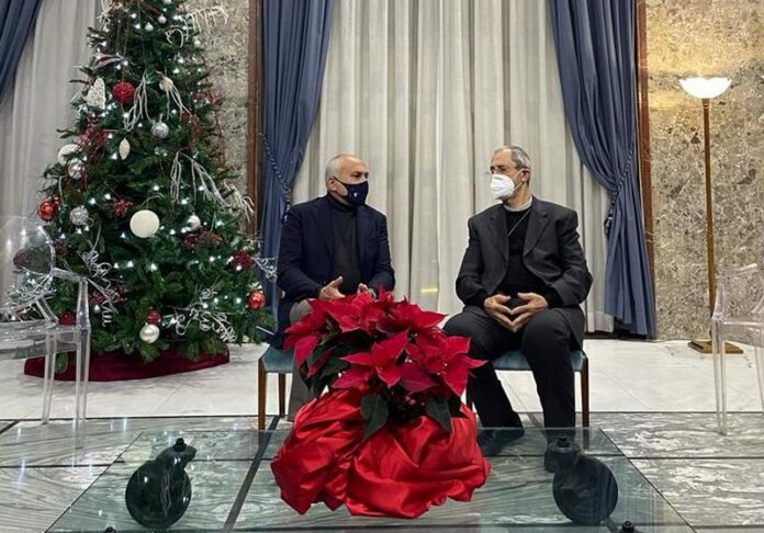 il Sindaco Franz Caruso e Mons.Nolè