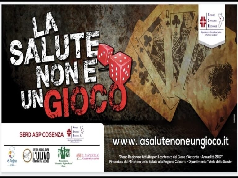 “La salute non è un gioco”, lunedì tutti i dati presentati a Cosenza