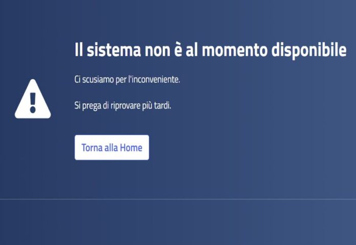 sito green pass bloccato