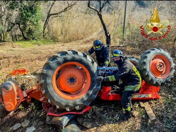 Incidente trattore Paola