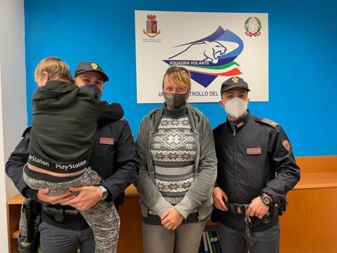bambino ucraino ritrovato da polizia