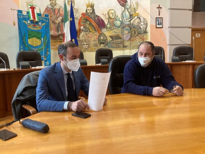 il Presidente della commissione urbanistica Francesco Turco e Sergio Crocco