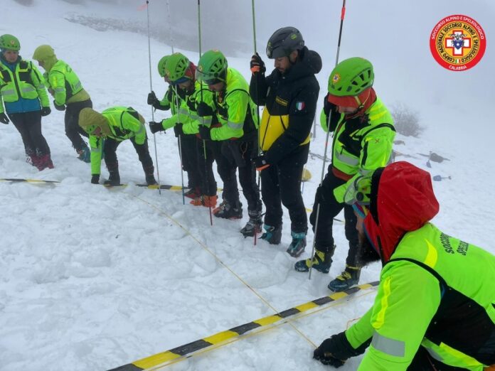 ricerca disperso valanga esercitazione