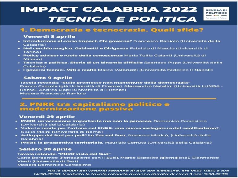 Scuola di Politiche Unical