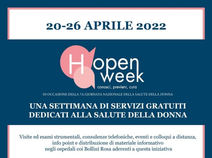 salute donna open week