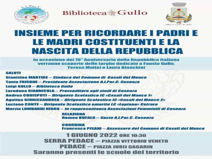 festa della repubblica Serra Pedace