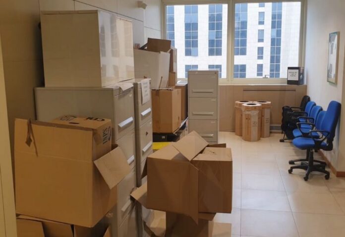 disordine scatoloni cittadella regionale