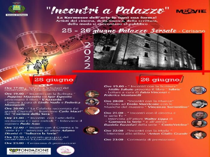 “Incontri a Palazzo” a Cerisano