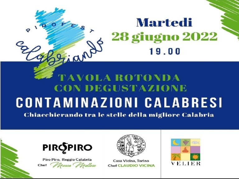 Calabriando. Al Piro Piro di Reggio Calabria serata evento sulle eccellenze regionali
