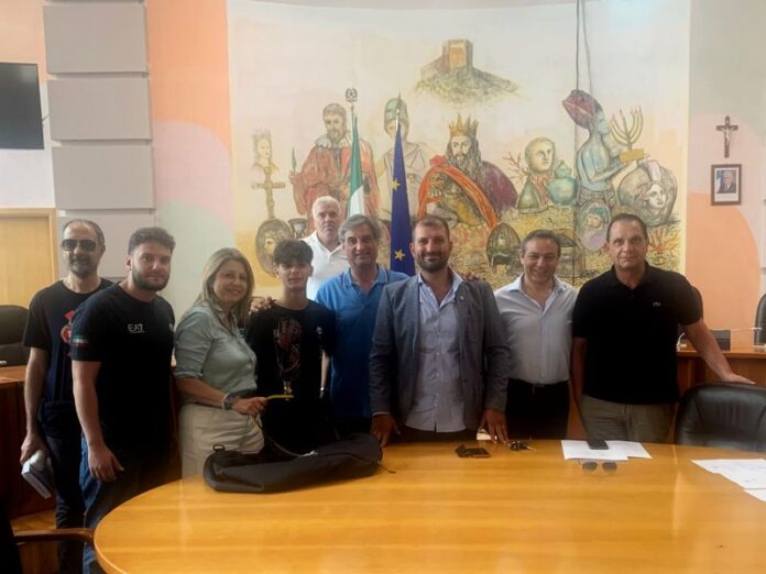 il giovane atleta ricevuto dalla commissione sport