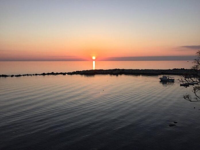 tramonto mare diamante