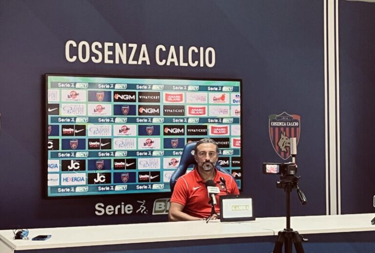 Cosenza Calcio, conferenza pre gara del tecnico Dionigi