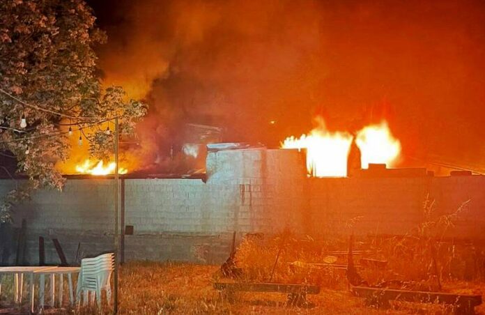 incendio officina