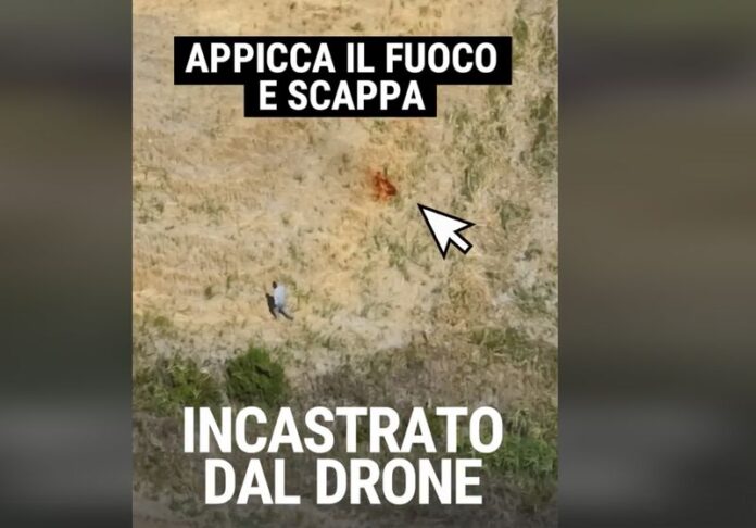 piromane drone crotone
