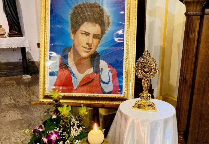 reliquia Beato Carlo Acutis