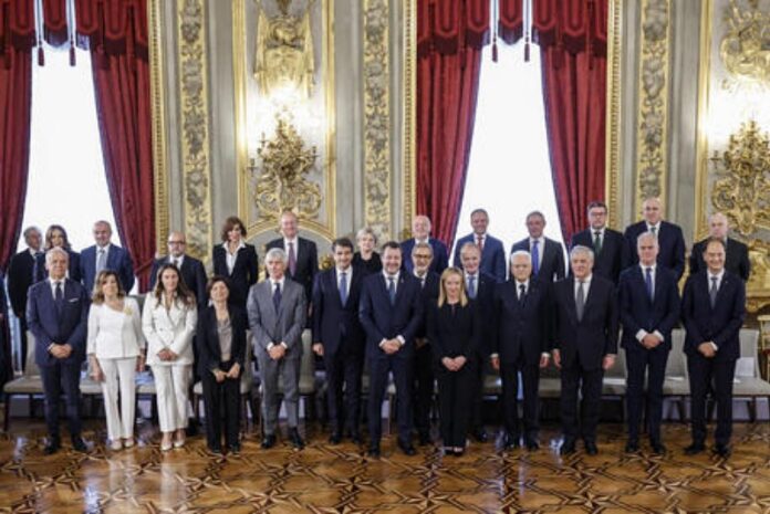 Giuramento ministri governo meloni