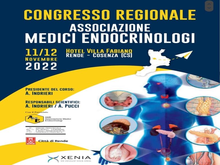 A Rende il congresso regionale del’associazione medici endocrinologi