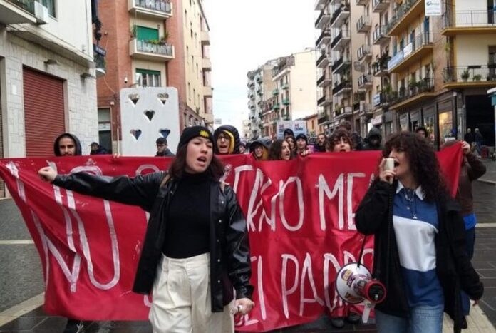 protesta studenti cosenza