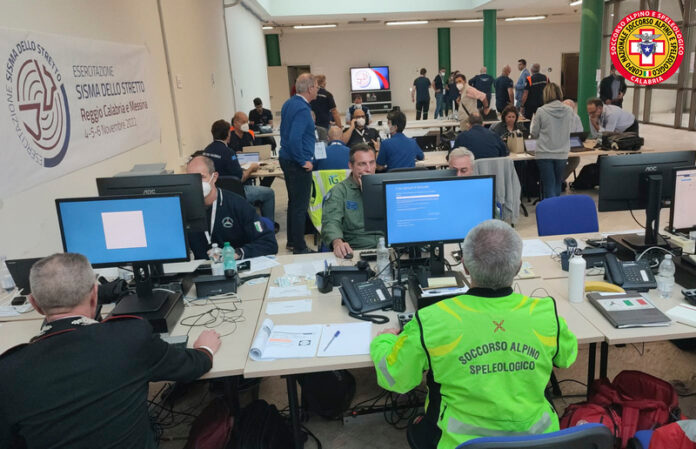 soccorso alpino esercitazione sisma stretto 2022
