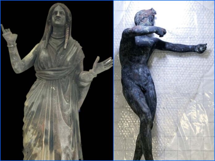 statue bronzo san casciaro ritrovamento