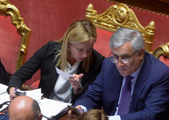 tajani meloni