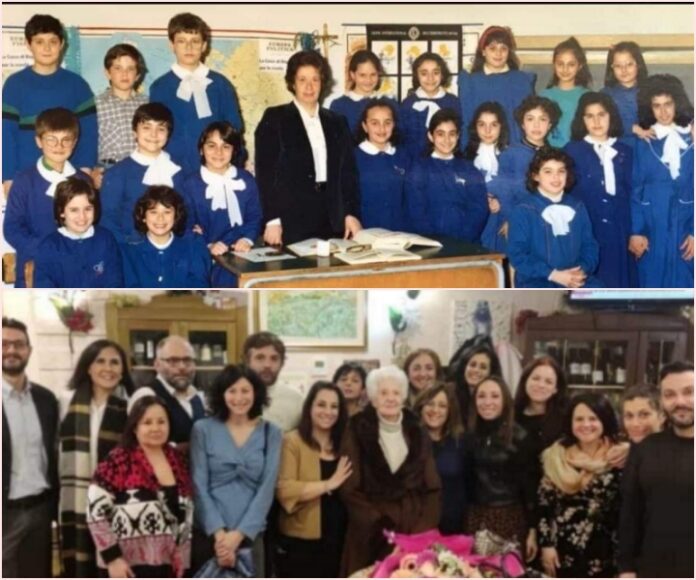 classe V C scuola Evelina Cundari di via Roma a Cosenza