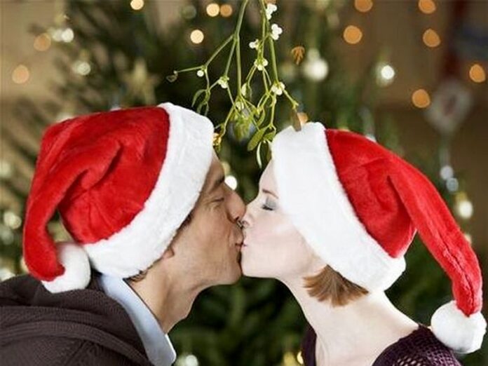 bacio sotto vischio