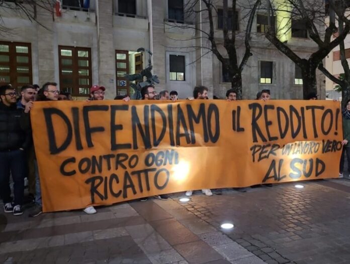 protesta reddito cittadinanza