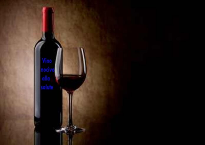 etichetta vino nocivo alla salute