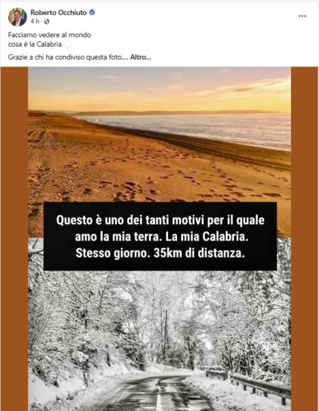 post occhiuto mare montagna