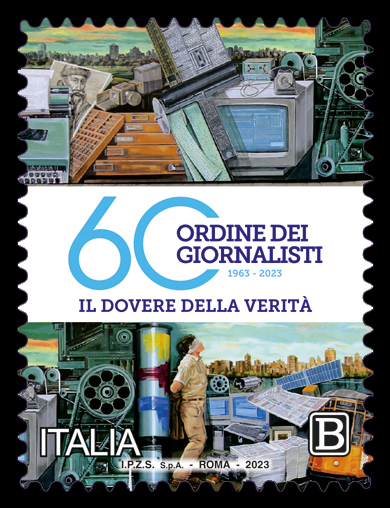 francobollo 60 anni ordine giornalisti