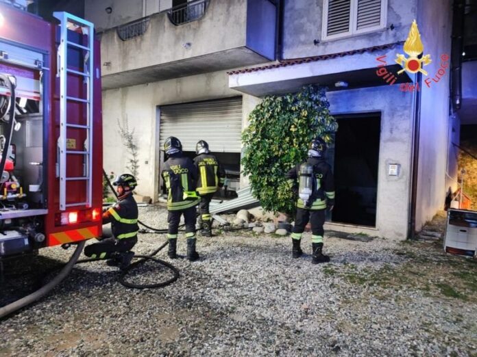 Incendio a San Floro