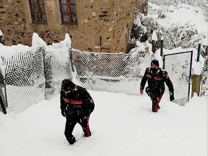 emergenza neve carabinieri