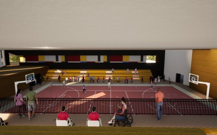 rendering progetto Palasport Cosenza