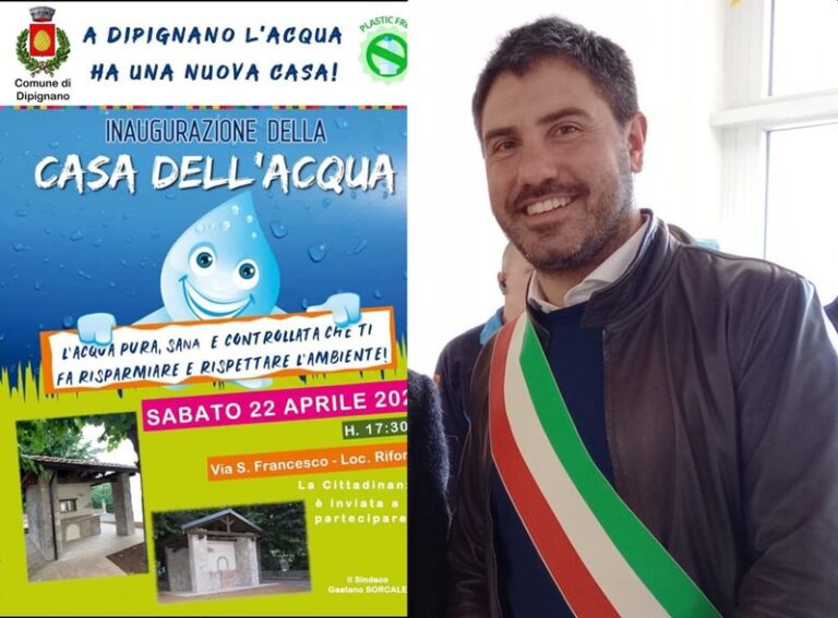 Dipignano, sabato inaugurazione della casetta dell’acqua