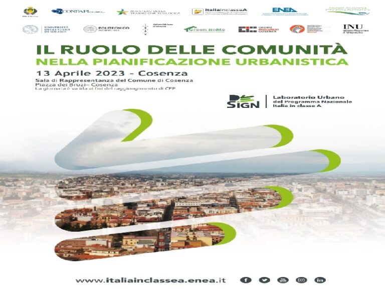 Il ruolo delle comunità nella pianificazone urbanistica