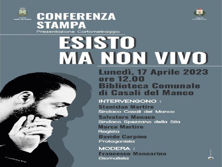 “Esisto ma non vivo”, il cortometraggio che parla di sociale