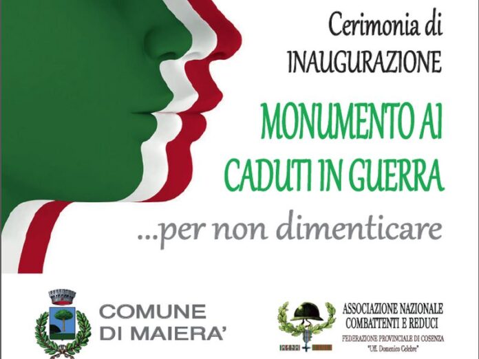 inaugurazione monumento caduti maierà